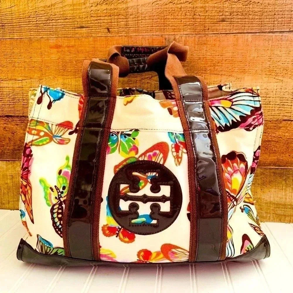 Tory Burch Butterfly Canvas Tote